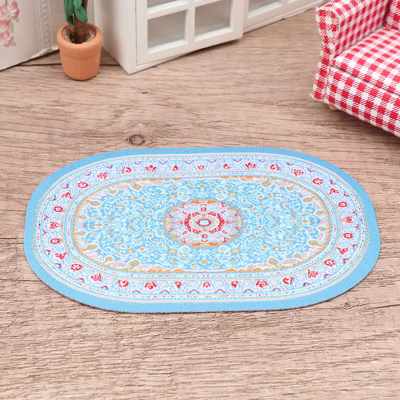 Couverture de sol ronde l'inventaire pour chambre à coucher, tapis nar, polymères de sol, décor de s